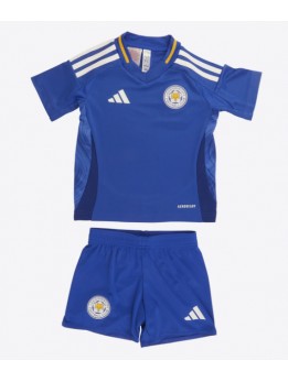 Leicester City Replika Hemmakläder Barn 2024-25 Kortärmad (+ byxor)